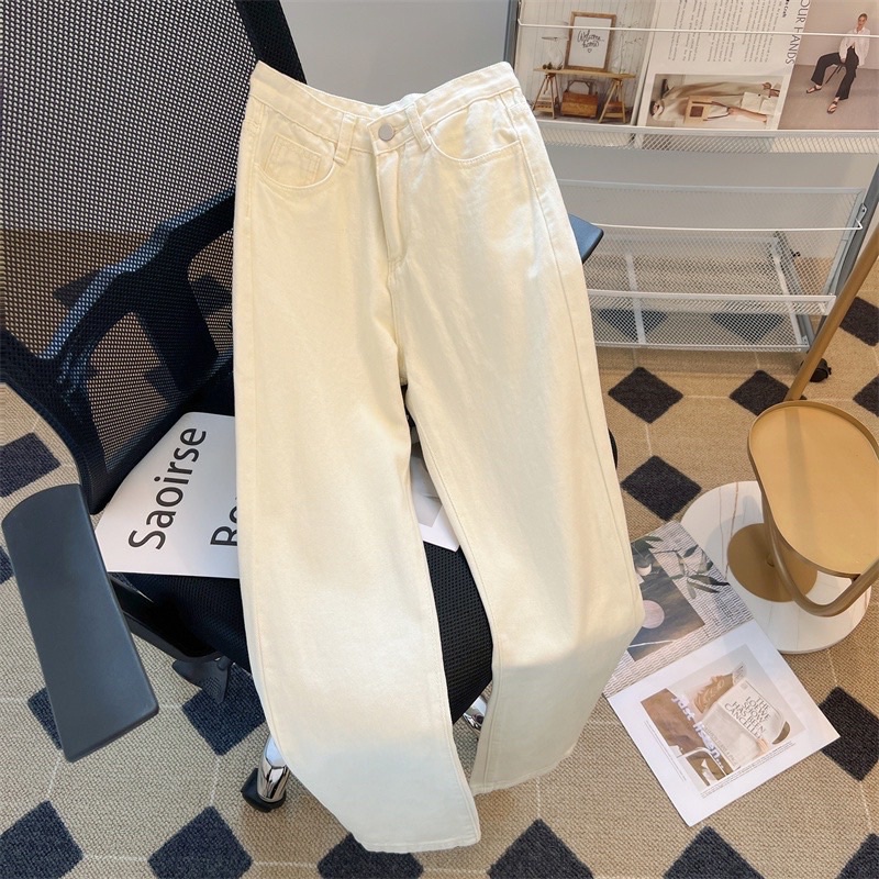 Sevins - Loose Jeans Cream Beige