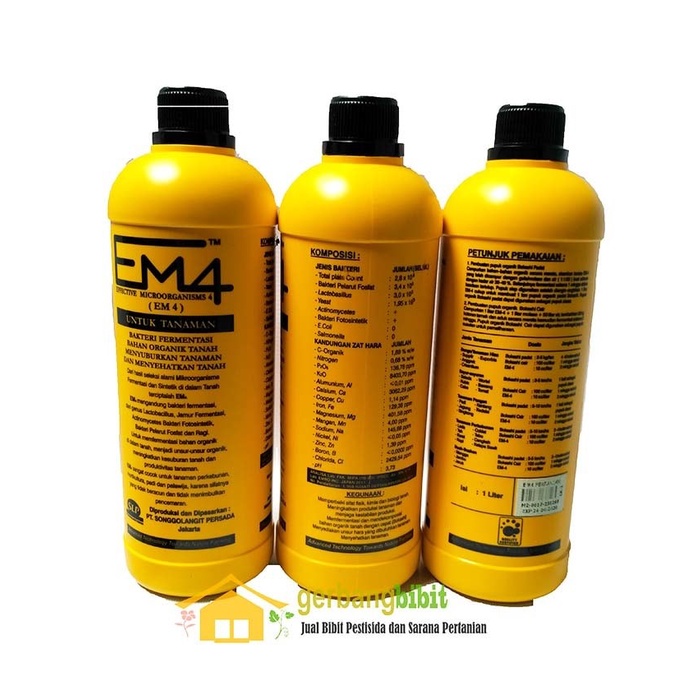 EM4 Pertanian Bakteri Starter Fermentasi Sampah Bahan Organik