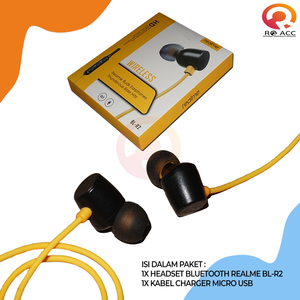 [RO ACC]HEADSET BLUETOOTH EARPHONE REALME BL-R2 SPORT ALL TIPE HP