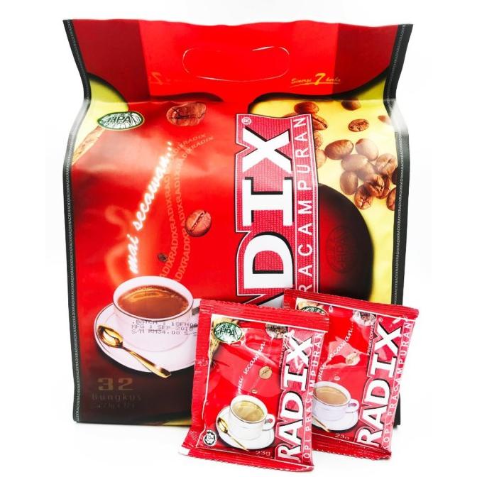 

[BISA COD] Kopi Radix Premix Coffee Kopi Pracampuran Mai Secawan isi 32Sachet HPA