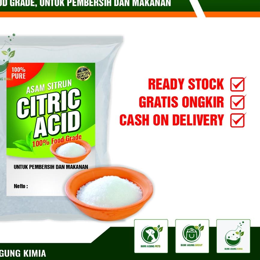 

11.11✔️CITRIC MONOHYDRATE/ CITRUN / SITRAT - 1 KG FOOD GRADE|RA3