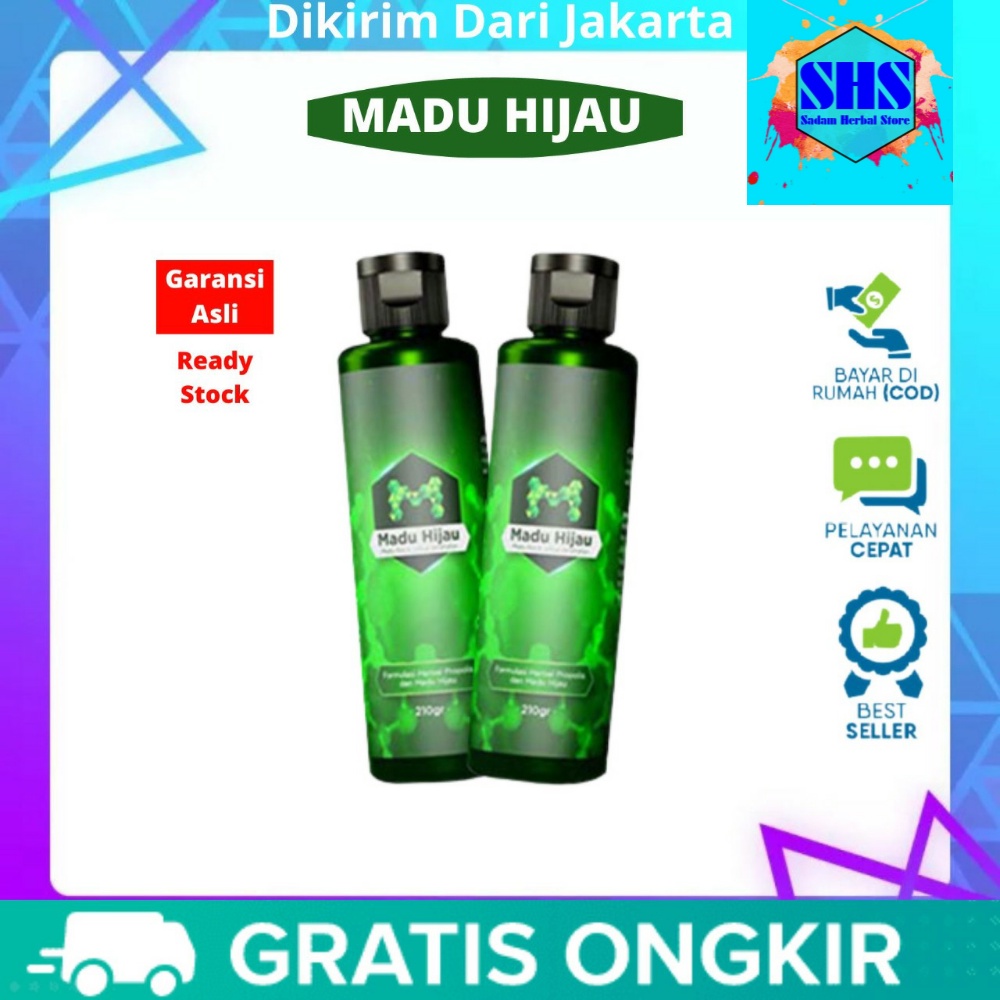 PROMO 2 Botol Lebih Murah / Madu Hijau Herbal Asam Lambung Asli / Madu Hijau Murah / Obat Lambung Ma