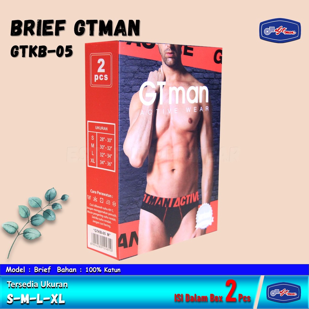 Celana Dalam Pria GTMAN GTKB 05 I1Box Isi 2 PCS