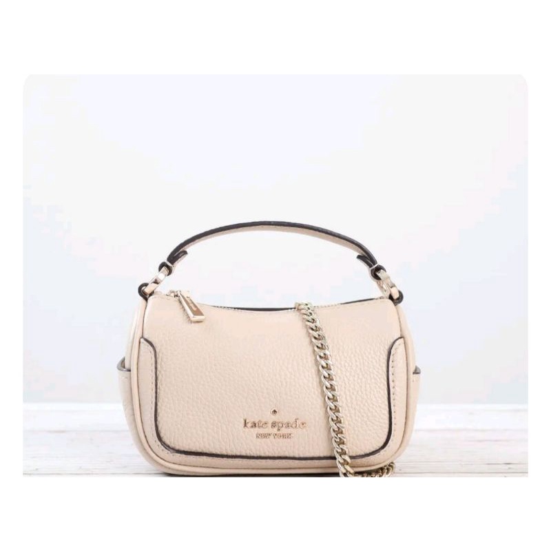 Kate Spade Smoosh Micro Crossbody Bag Light Sand