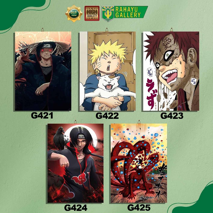 DEKORASI RUMAH HIASAN KAMAR WALL DECOR ANIME NARUTO GG421