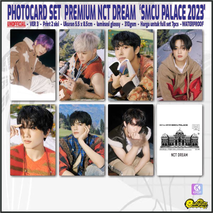 Unofficial Photocard Set Premium NCT DREAM SMCU Palace 2023