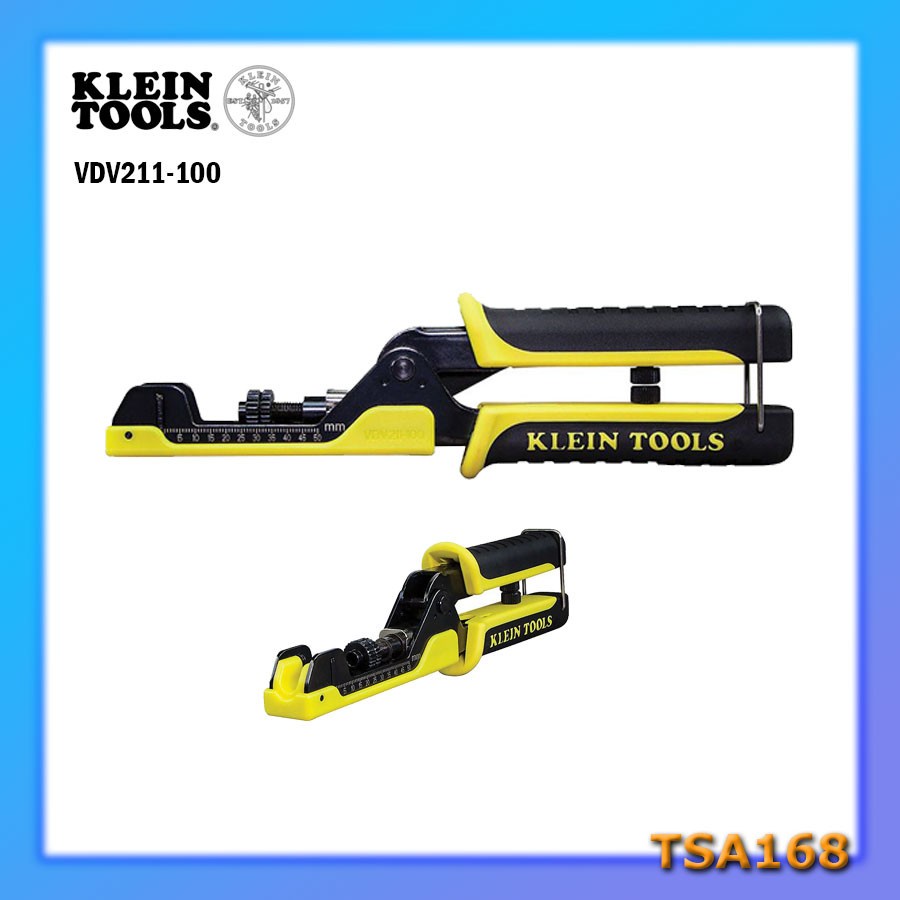Klein Tools Extended Reach Coax Crimper VDV211-100 RG59 RG60