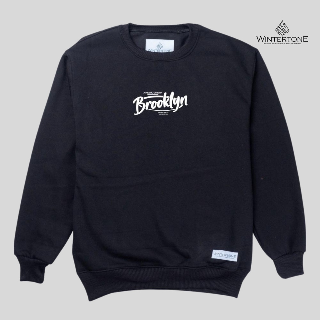 Sweater Crewneck Pria dan Wanita WINTERTONE City Series 1 WNTRN Sweatshirt Sablon Print Oversize Street Style Suiter Krunek Oblong Lengan Panjang