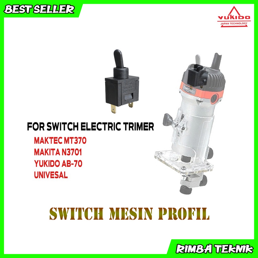 Saklar Gerinda Profil Trimmer Switch MT370 | Switch Profil On Off Mesin Profil Kayu Termurah