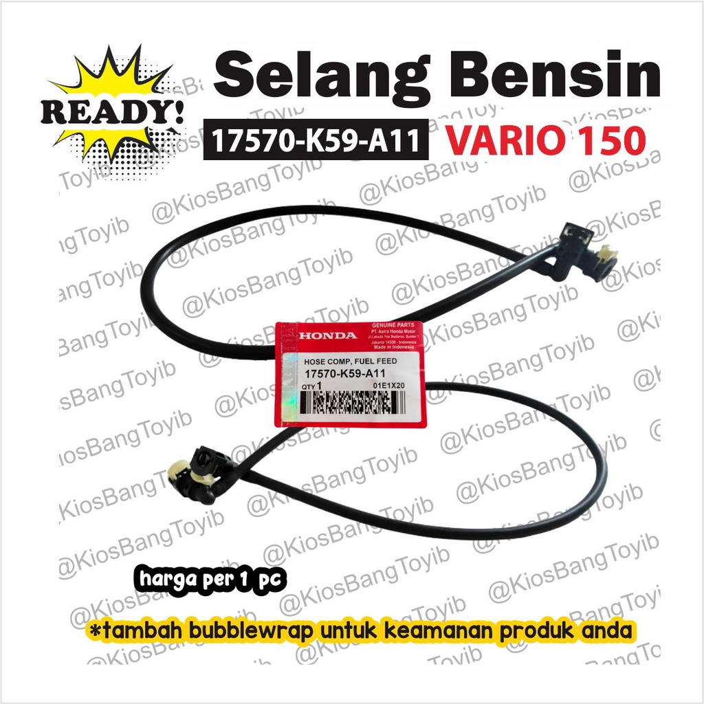 Selang Bensin Injeksi Injektor Fuel Pump HONDA VARIO 150 (17570-K59)