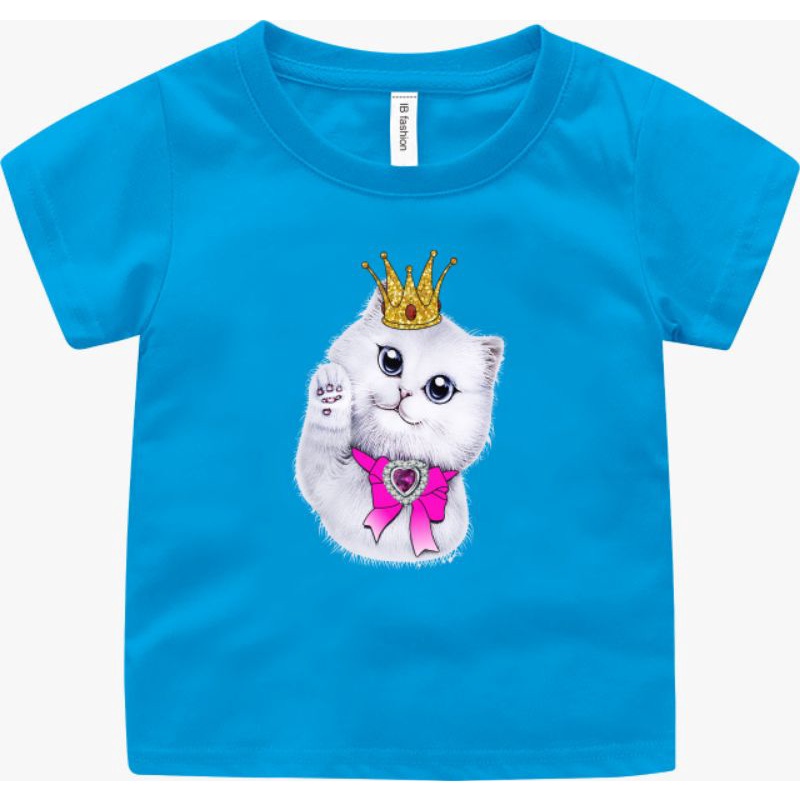 ((IB))KAOS ANAK2 UNISEX/KUCING DIGITAL SABLON