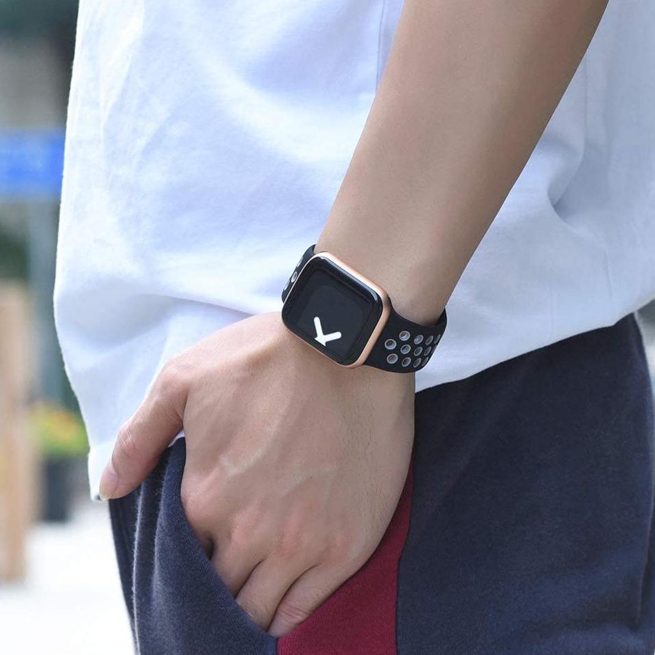 [KODE U] jam tangan pintar Strap iwatch Nike Sports Rainbow Strap 38MM 40MM 42MM 44MM Silicone strap
