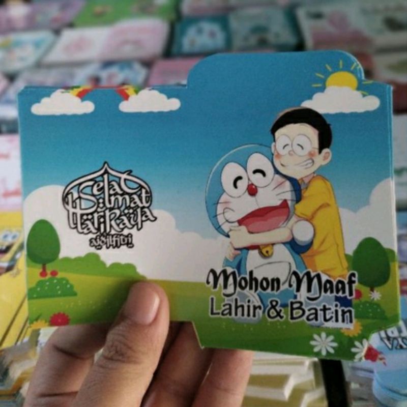 

100 lembar amplop lebaran mini idul Fitri karakter