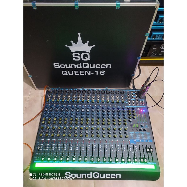 Promo Mixer Soundqueen QUEEN - 16 ORIGINAL efek alesis