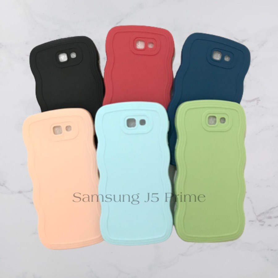 CASE SAMSUNG J5 PRIME - SOFTCASE SILIKON GELOMBANG WAVY PRO CAMERA - GA