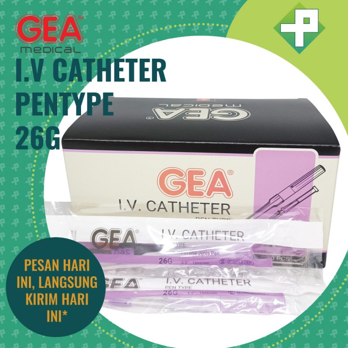 I.V. Catheter GEA / Jarum Infus GEA / Abbocath / Cannula 1 Box isi 50s