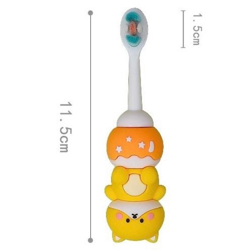 SIKAT GIGI ANAK KARAKTER 3D TIMBUL TOOTH BRUSH CARTOON LUCU DINO BEAR