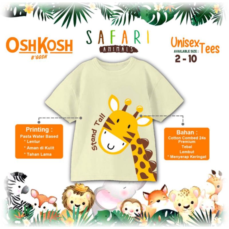 Kaos Oshkosh Anak Unisex