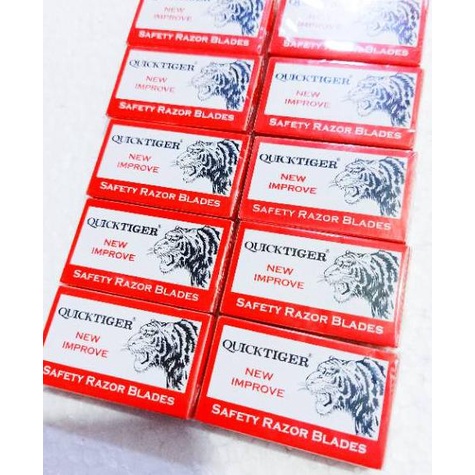 

[KODE A8TVC] Silet tiger quick isi 100 pcs silet cukur