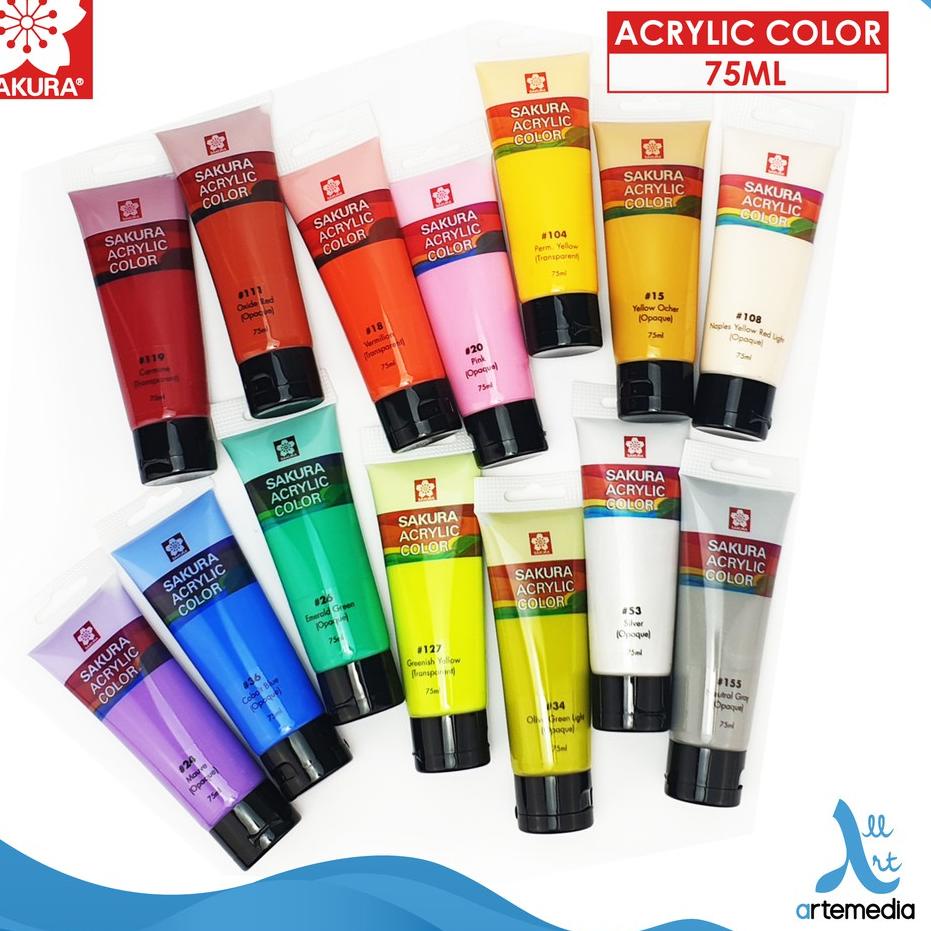 

☻☻► Cat Akrilik Sakura 75ml Acrylic Color Paint - 02/02