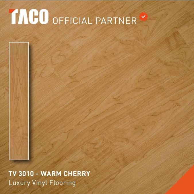 TACO Lantai Vinyl 3mm - TV 3010 Warm Cherry