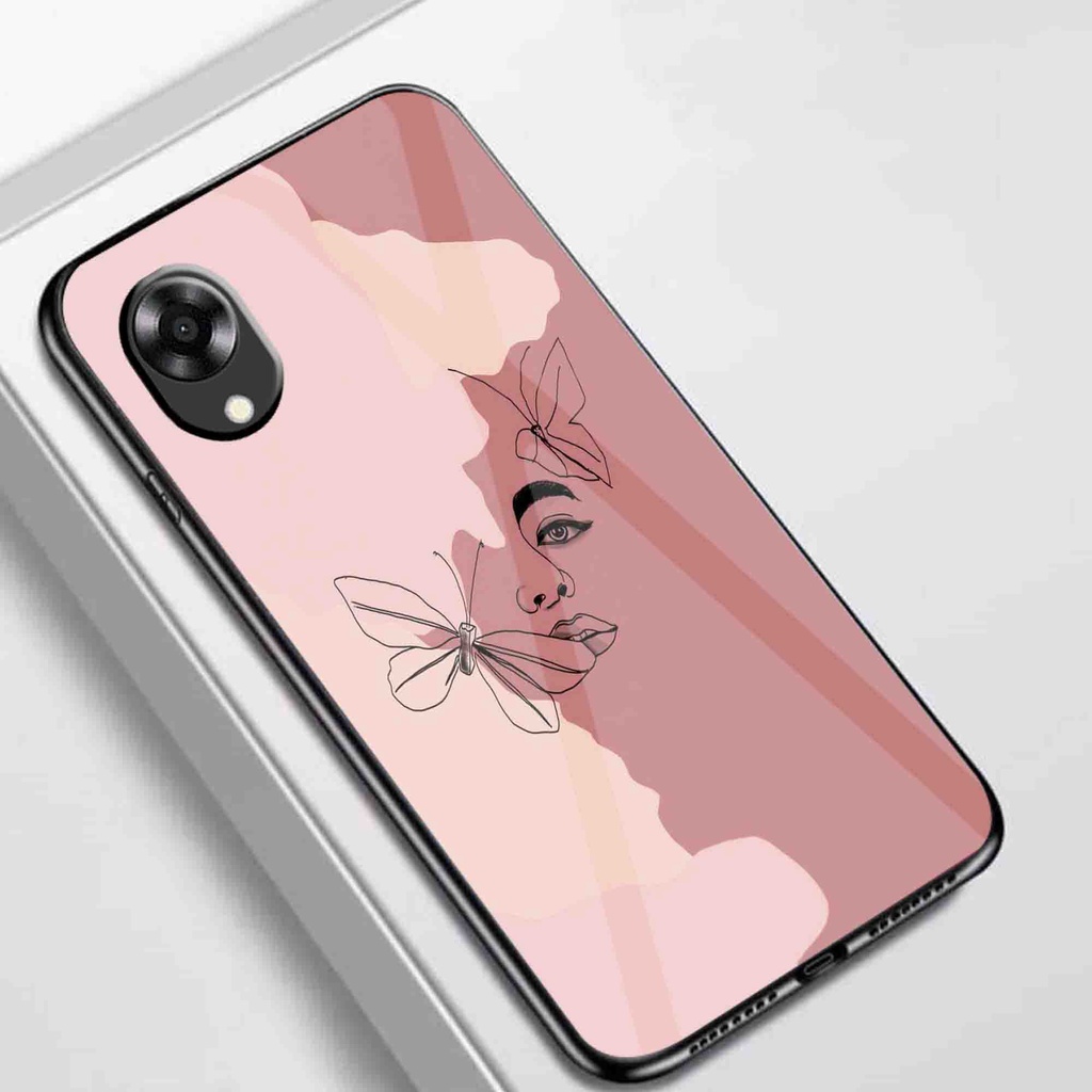 (J30) Softcase Oppo A17k - Softcase Kaca Oppo A17k - Case Aesthetic Oppo A17k - Case keren Oppo A17k