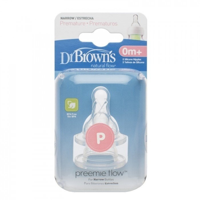 Dr Brown's - Preemie Nipple Narrow Standard Replacement