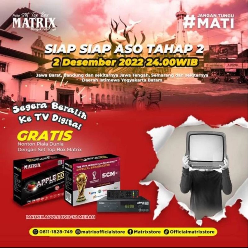 SET TOP BOX STB Matrix Apple hd merah kuning Tanaka T2 new Hinomaru  SUPER HD  SIARAN TV DIGITAL RECEIVER SNI PLUS KABEL RCA DVB T2 4K UHD4K TV Box High Definition Terrestrial Receiver RCA HDMI STB TV TABUNG LED LCD