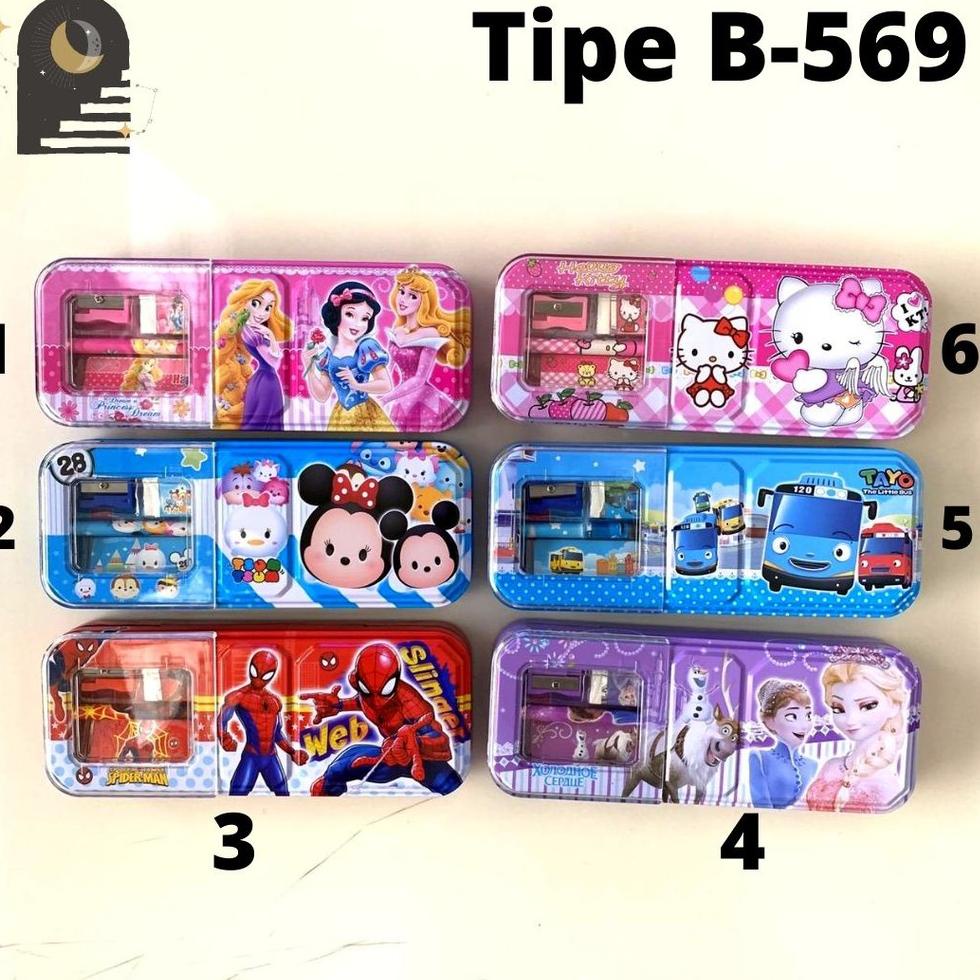 

↙ EITHER.ID Tepak Alat Tulis / Tempat Pensil Study Set Stationery Set Lengkap Anak Murah Karakter ⇥