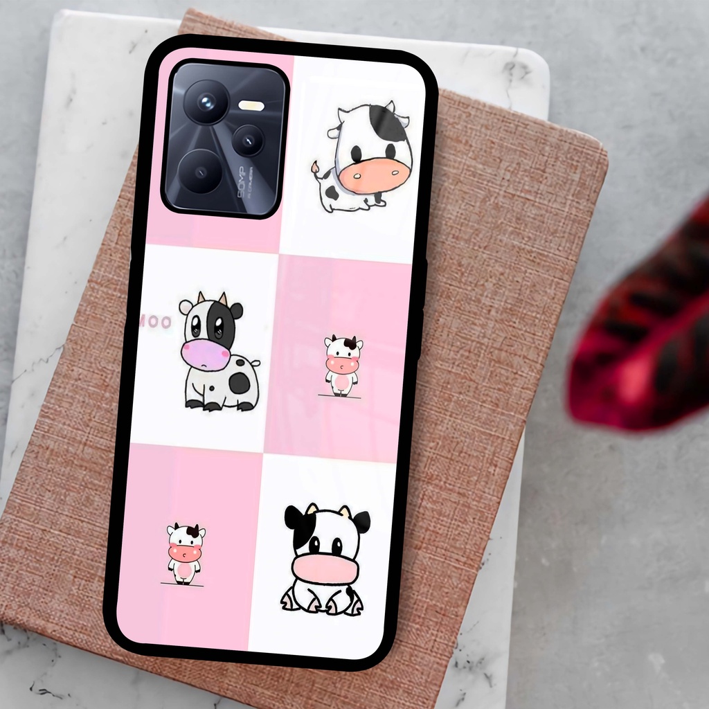 (SV100) Case Kilau Realme C35 | C35 | Casing Hp Realme | Pelindung Smartphone | Motif Sapi