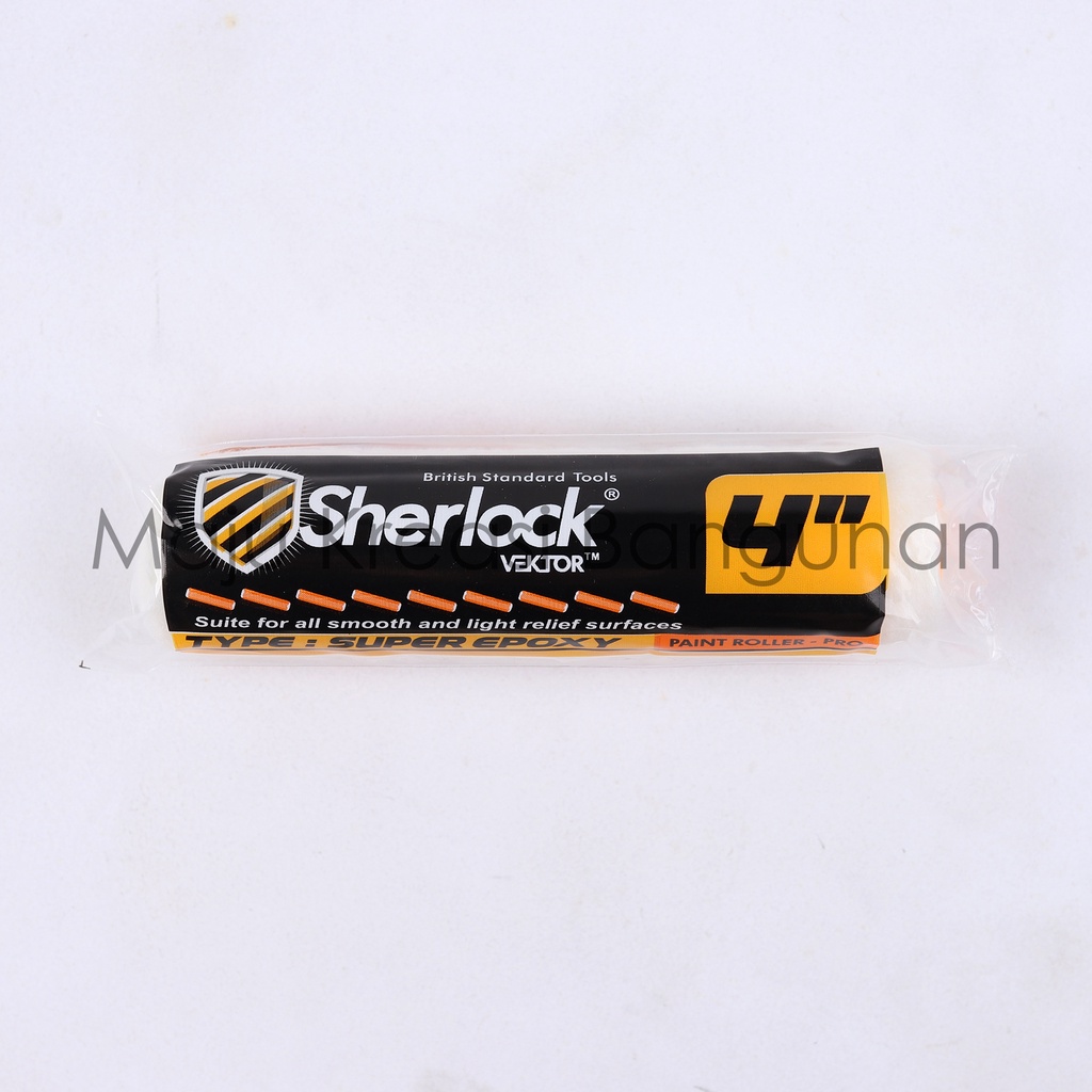 Bulu Roll Kapal Sherlock Isi Rol Kecil Kuas Super Epoxy Refill 4 Inch Roller 4Inch 4In 10Cm