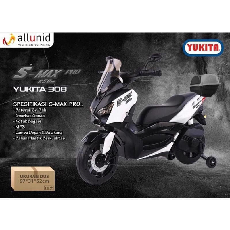 MOTOR AKI S-MAX PRO YUKITA 308 AKI 6 VOLT - MAINAN MOTOR AKI ANAK