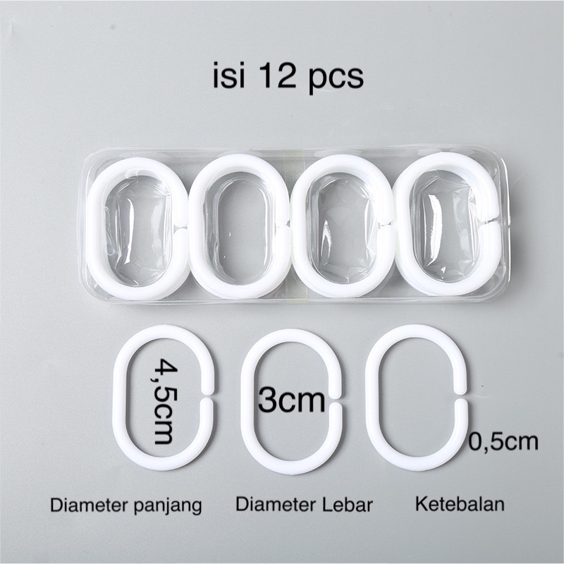 centolan C, ring gorden, ring rail, gantungan bentuk C, ring gorden , cincin gorden Jendela, centolan kain gorden, jepitan tiang fleksibel, gantungan bentuk c