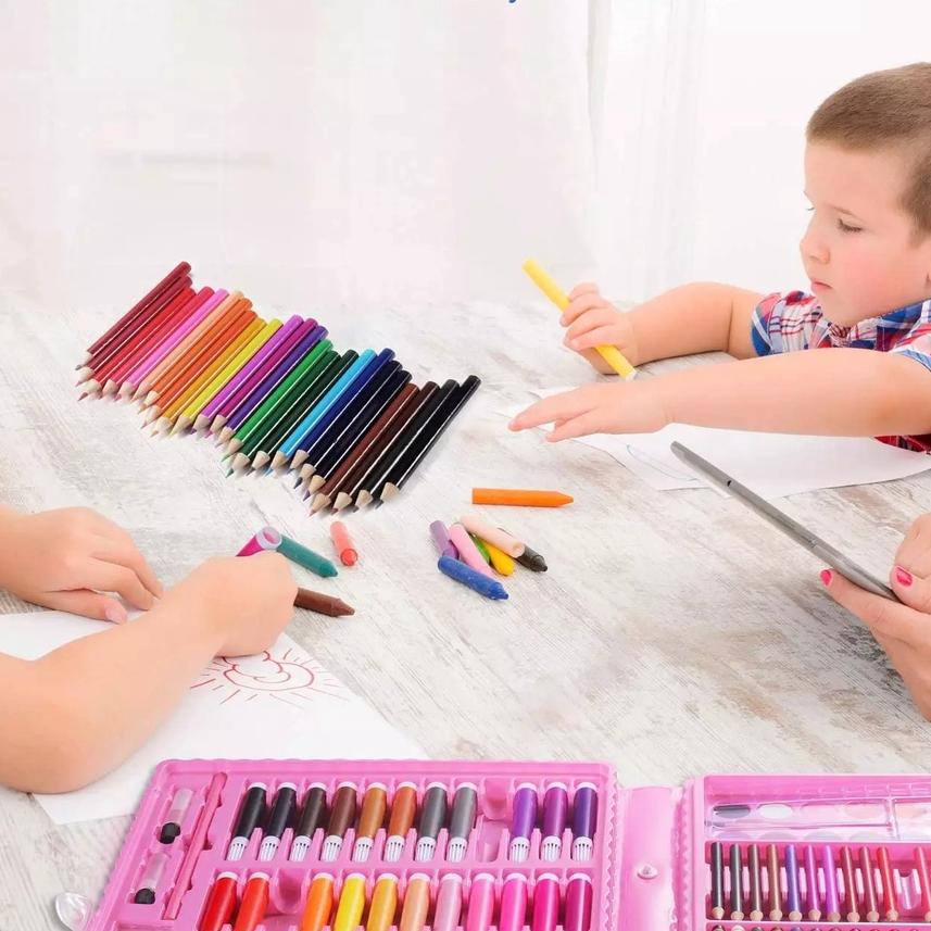 

Kirim Langsung Crayon Anak Pengasah 208pcs DAN 150pcs Set Alat Menggambar Melukis Anak-anak Crayon!!