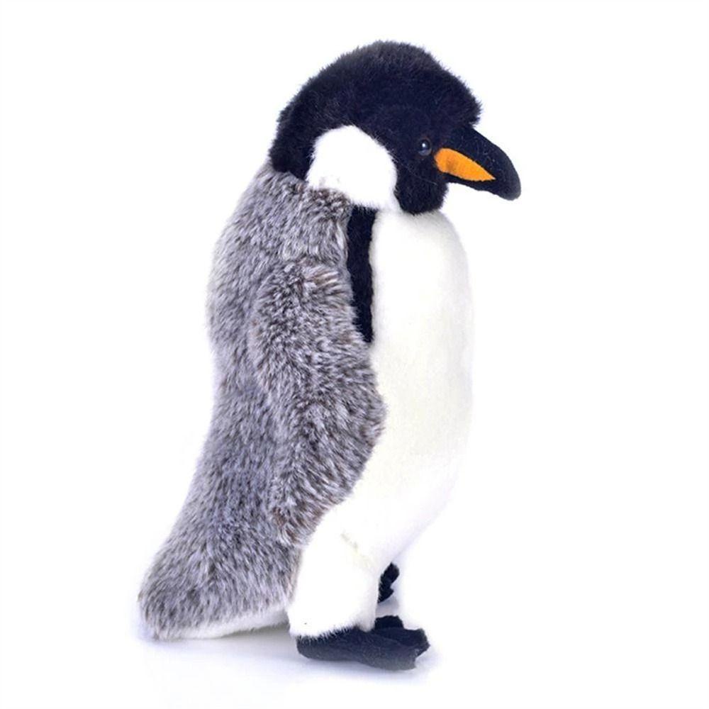 Lanfy Simulasi Penguin Hadiah Natal Anak Hadiah Realistis Lucu Dekorasi Meja Hidup Nyata Pinguin Mainan Mewah