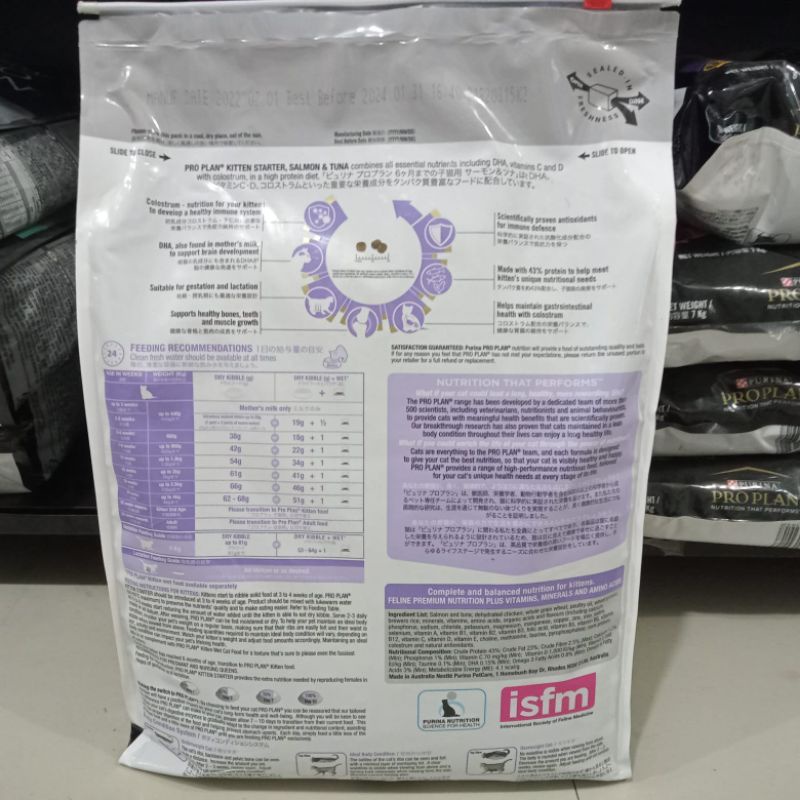 PROPLAN Kitten Starter 8kg Tuna &amp; Salmon (GO-jek only) makanan kucing mom and baby cat