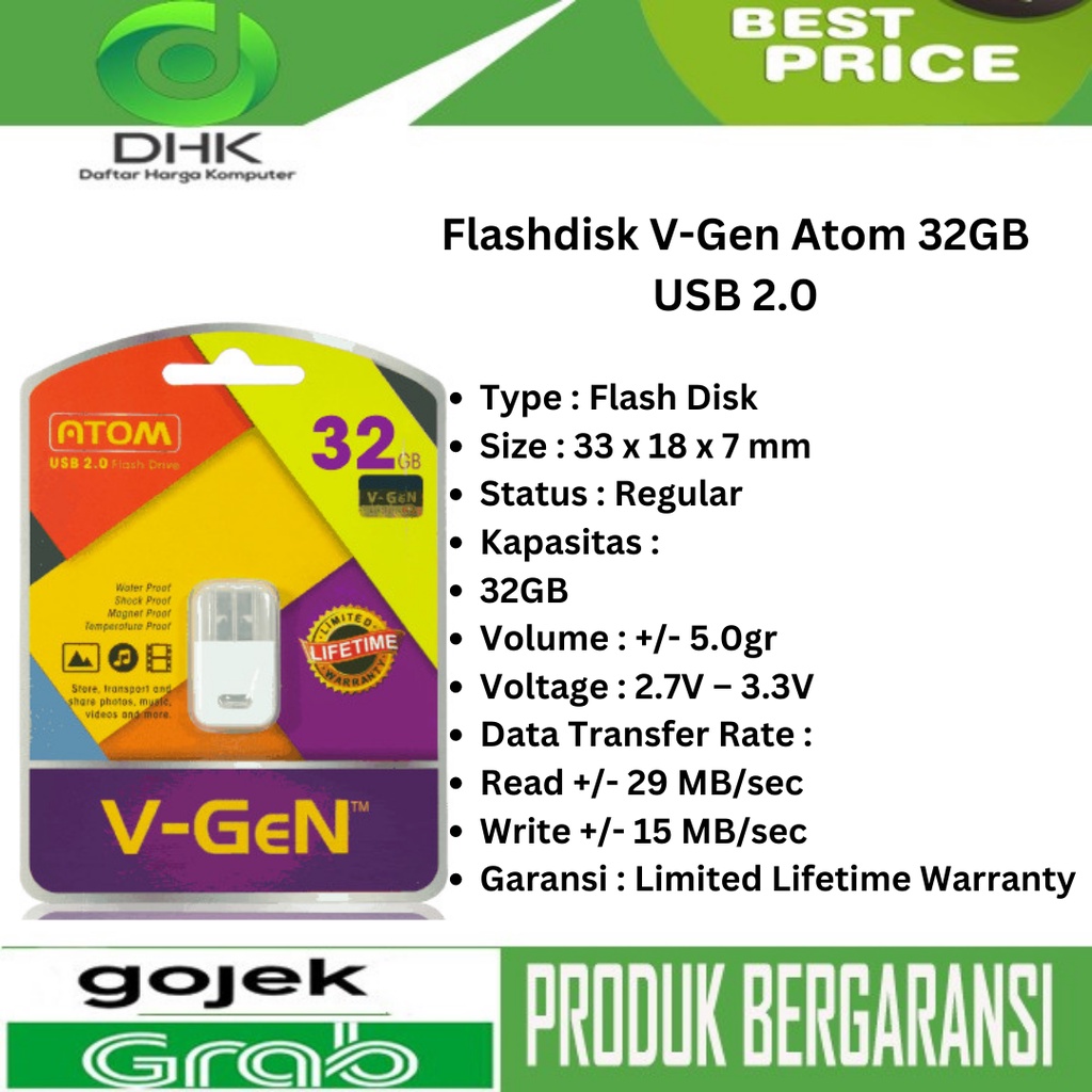 Flashdisk V-Gen Atom 32GB USB 2.0