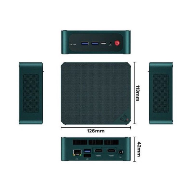 Mini PC Beelink SER6 6600H AMD Ryzen 5 16/500GB Dual HDMI Wifi Windows 11 Pro
