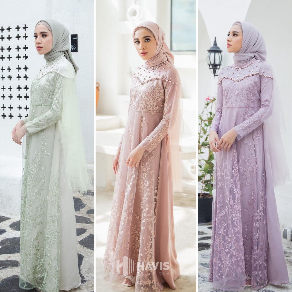 GAMIS TERLARIS BRUKAT NAMIRA / GAMIS FASHION REMAJA/GAMIS PESTA NIKAHAN SIZE M L XL