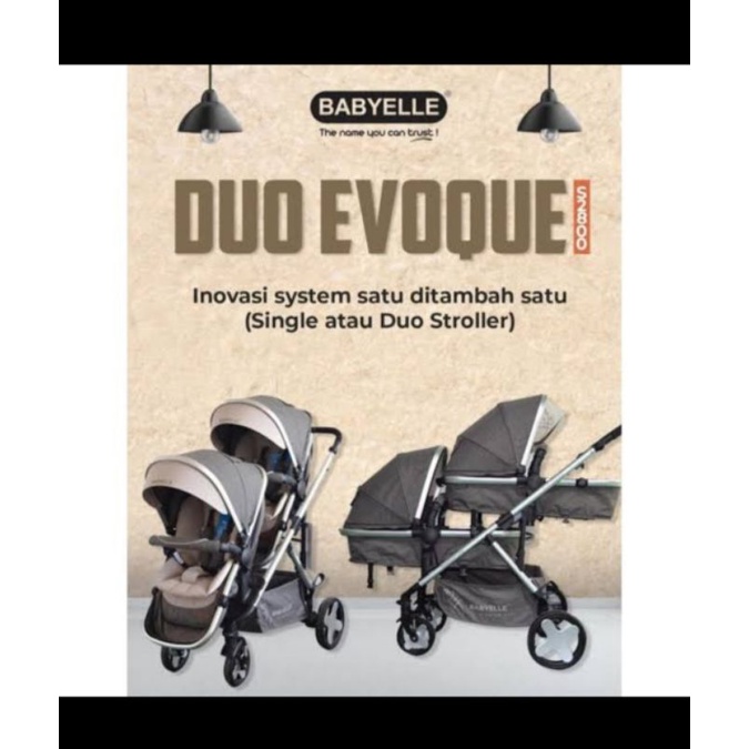 Stroller Babyelle Duo Evoque S2800 | Stroller Kembar | Preloved