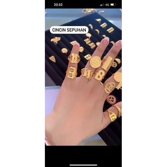Aneka cincin emas sepuhan 24karat