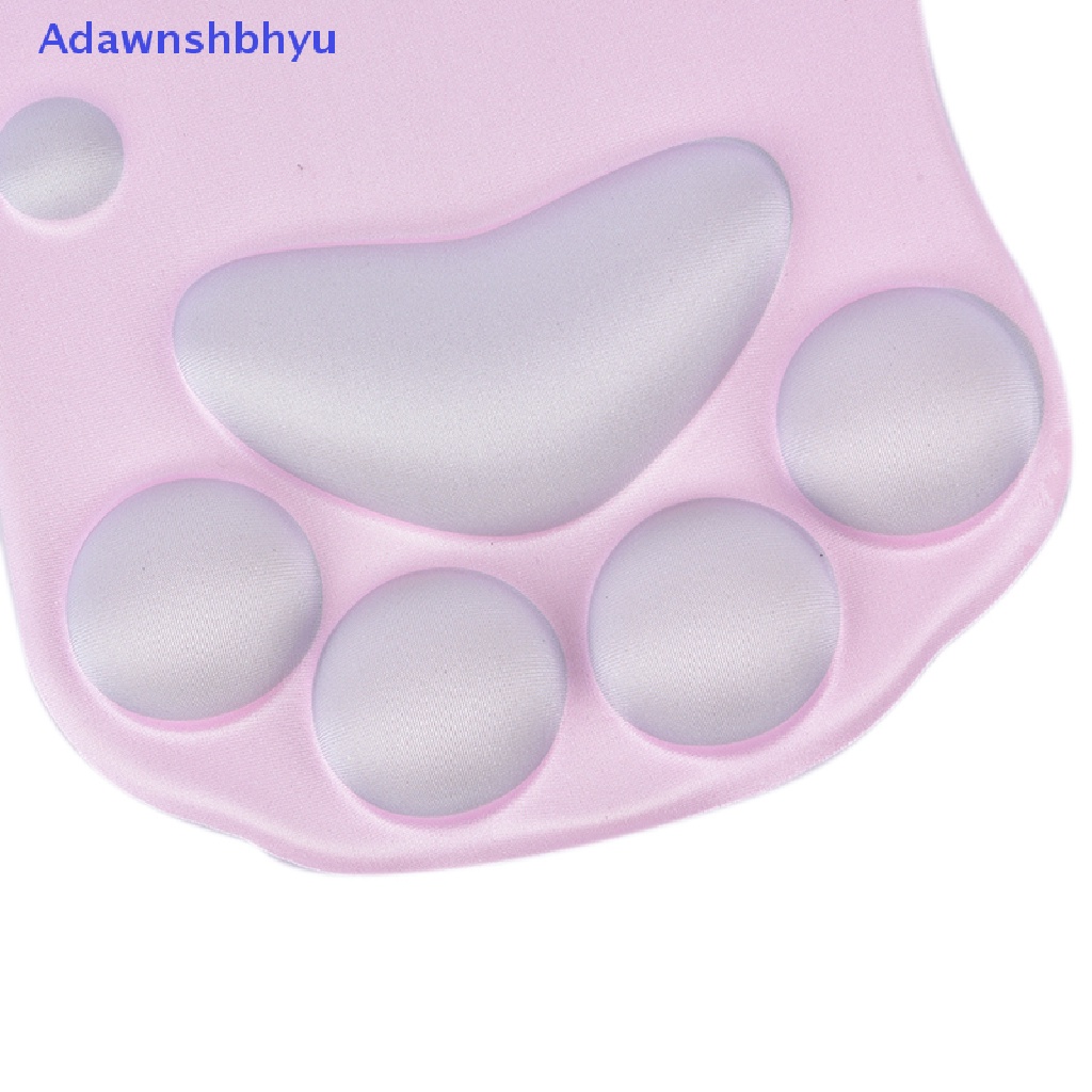 Adhyu Motif Kaki Kucing Silicone Gel Mouse Mat Soft Wrist Pad Sandaran Tangan Wrist Cushion ID