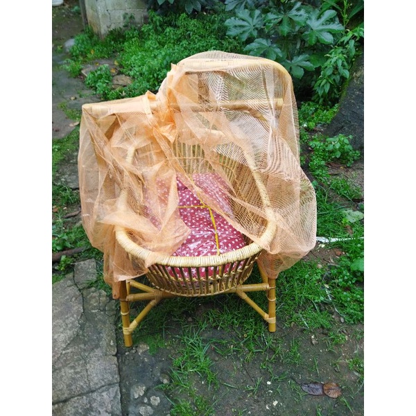 Kelambu Ayunan Bayi Rotan Anti Nyamuk