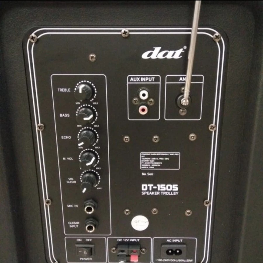Speaker aktif portable dat 15 inch dt1505 salon bluetooth dt 1505
