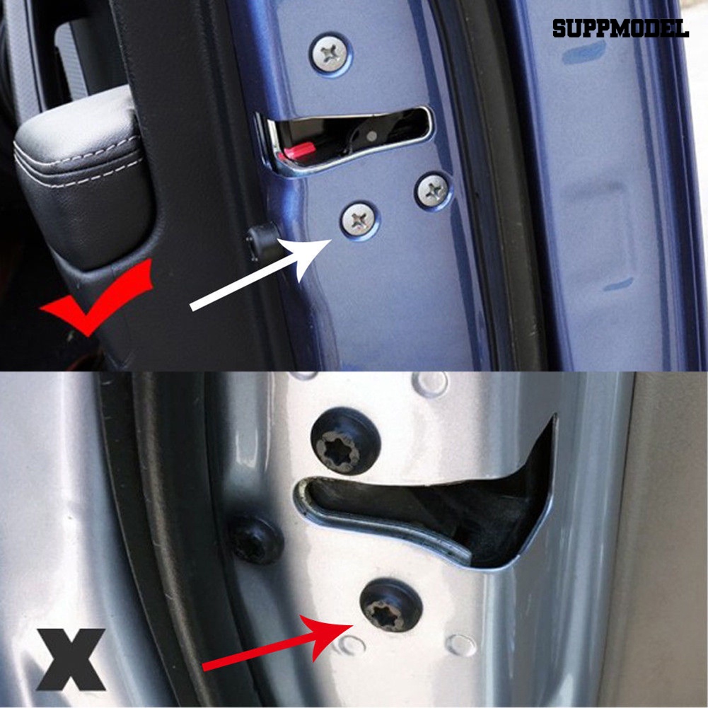 [Auto] 12pcs Sekrup Kunci Pintu Lis Interior Mobil Universal Anti Karat Pelindung Cover Caps