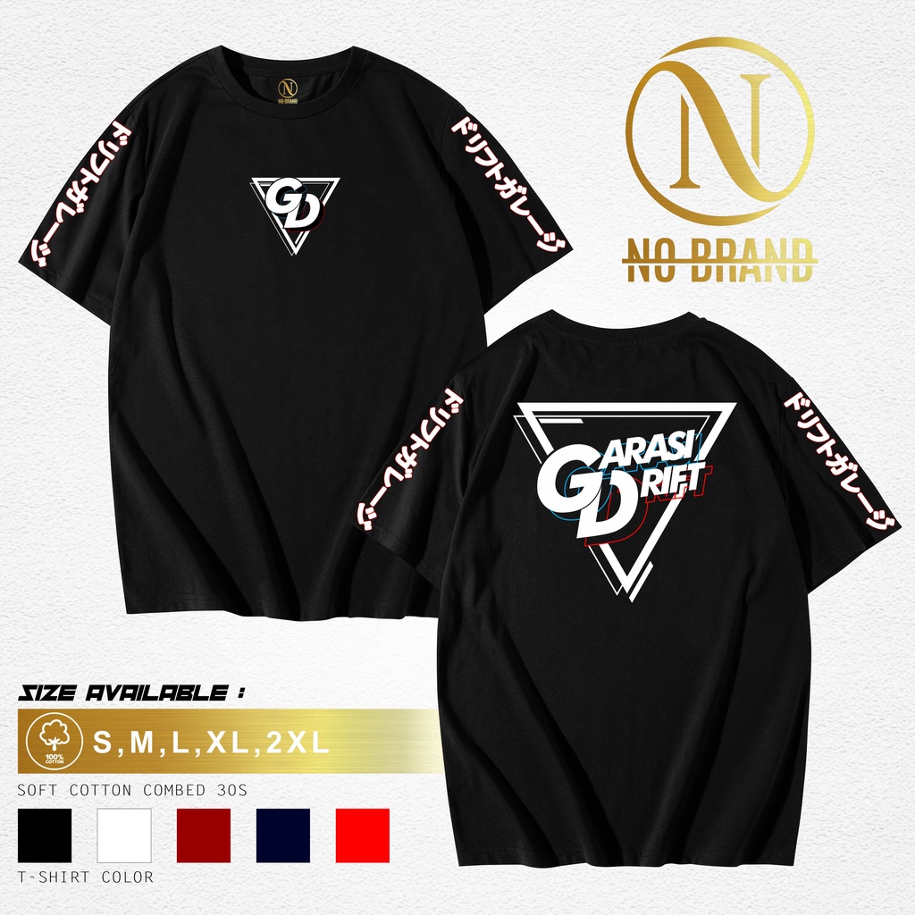 Varieta Black | Garasi Drift Merchandise KAOS BAJU RACING GARASI DRIFT LOGO KAOS DISTRO PRIA WANITA 