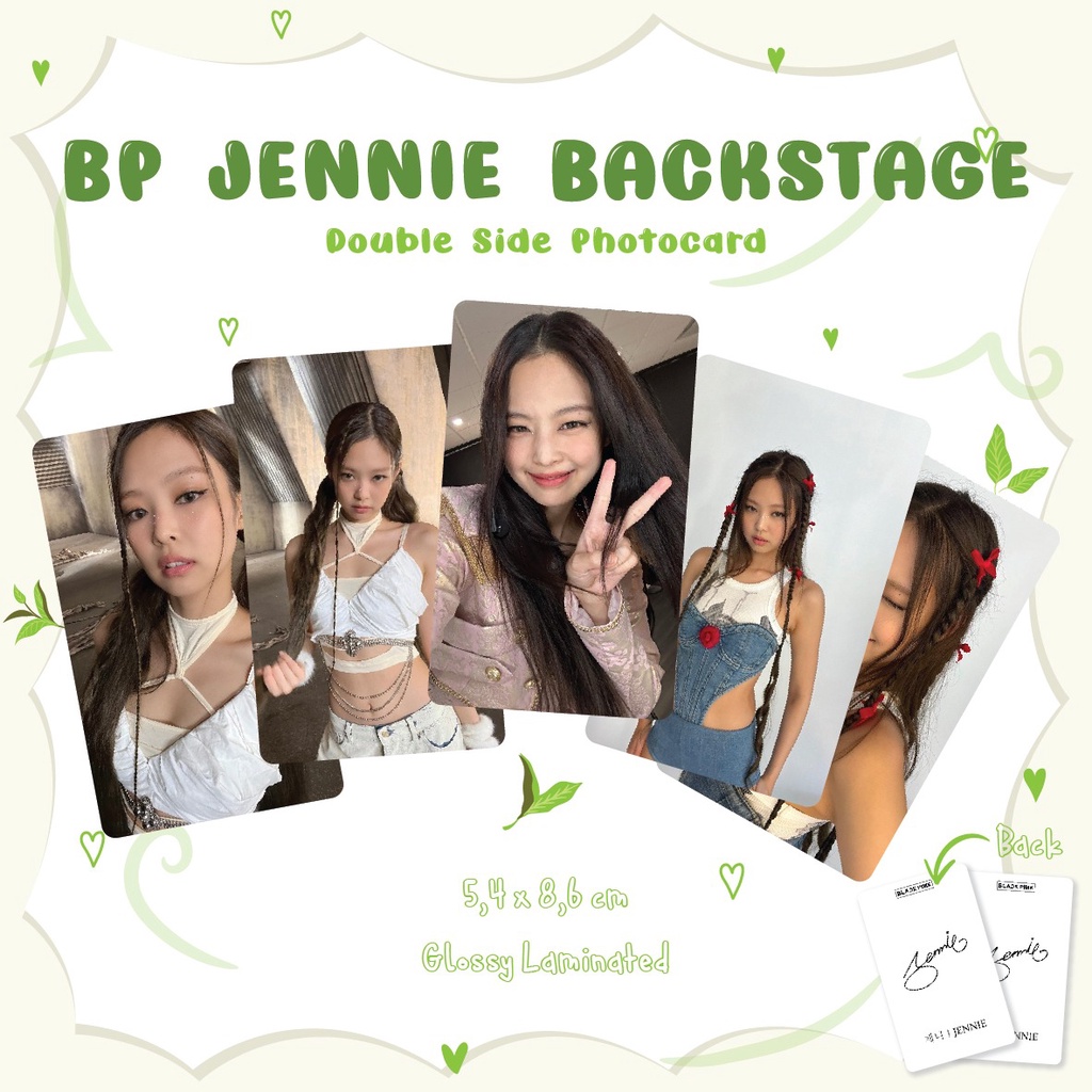 Photocard Blackpink Jennie l Photo Card PC Kpop Glossy Laminated Unofficial
