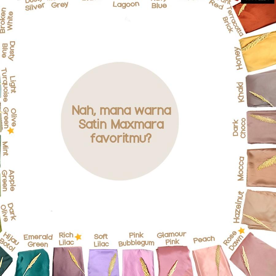 ❤[PROMO MURAH]❤ 1/2 meter Kain Satin Maxmara / Sateen Velvet Premium RoseGold / Rose Dawn Amata