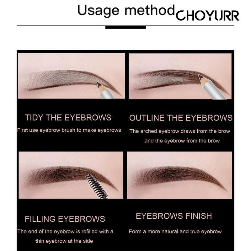 【COD】Eyebrow Pensil Alis Soft Brow Pencil Waterproof Eyebrow Pencil Tahan Air Tahan Lama MakeUp Pensil Alis Import-CH
