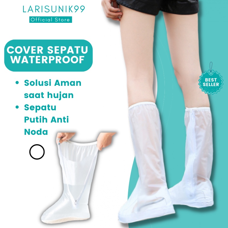 Cover Sepatu Anti Air Pelindung Mantel Jas Hujan Sarung Sepatu Anti Air Hujan Slip Basah Rain Cover 